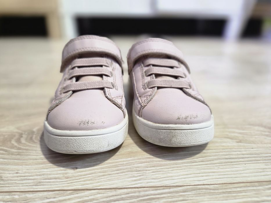 Skórzane trampki sneakers w serduszka Geox B455MA