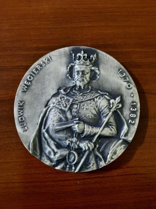 Medal Ludwik Węgierski  Seria PTAiN  Koszalin  70 mm,  srebrzony i brąz