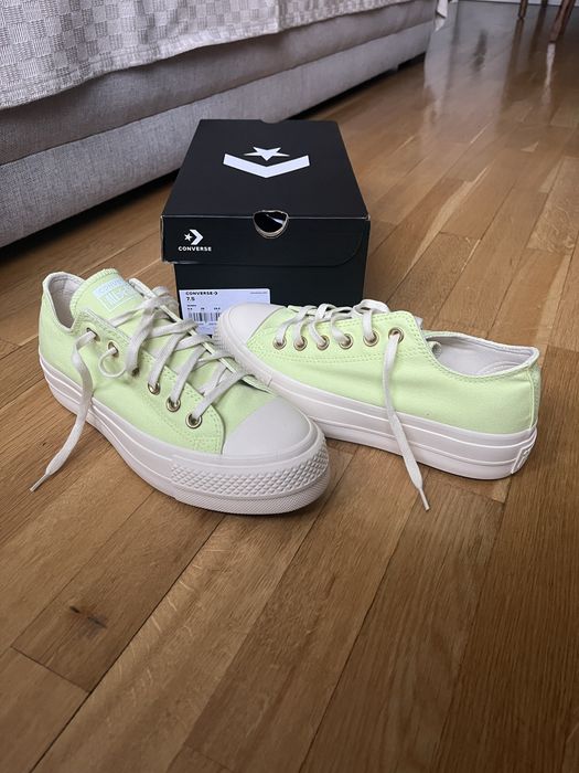Trampki Converse niskie nowe pastelowe zielone miętowe r. 38 uk 5,5