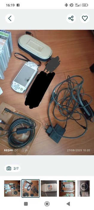 psp com jogos e acessórios