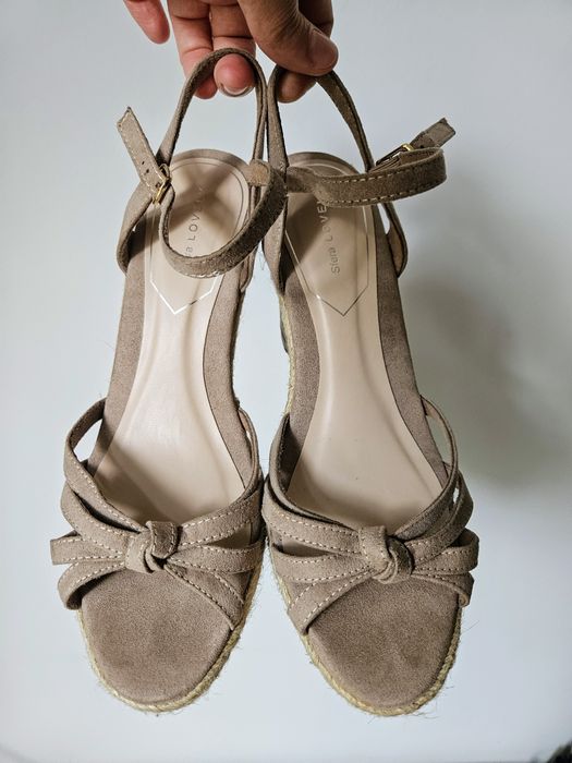 Sandały na koturnie/Espadryle rozm. 39