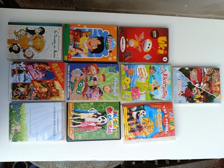 Dvd's variados de desenhos animados