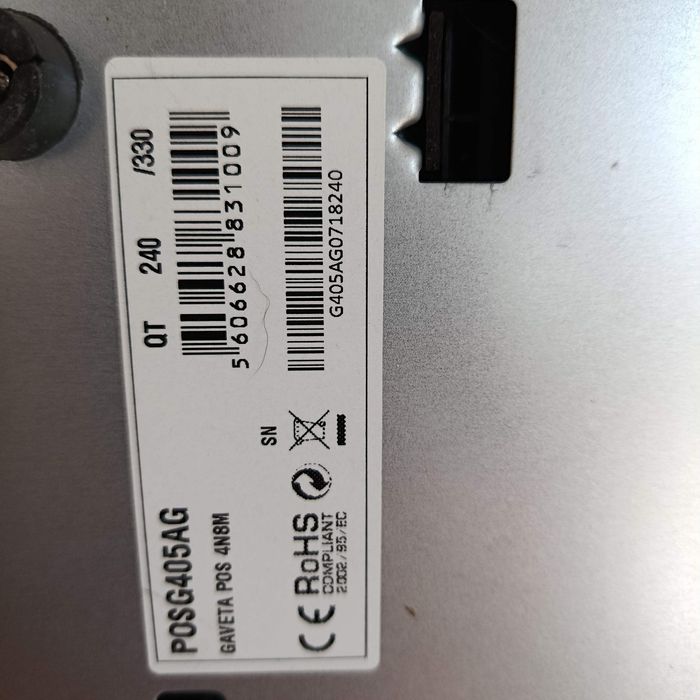 Gaveta de dinheiro POS / caixa registadora com chave