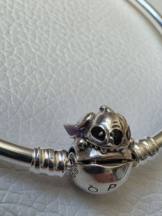 Bransoletka Pandora dla dziecka ze zapięciem Stitch Disney 19 cm