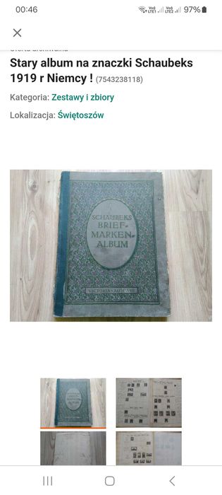 Ponad 100 letni album ze znaczkami