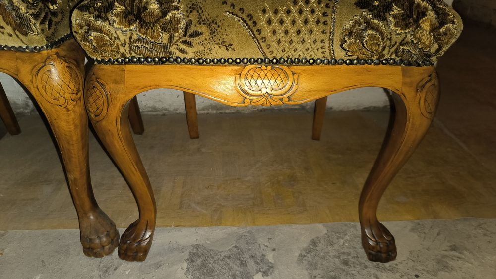 Komplet 8 krzeseł plus 2 fotele