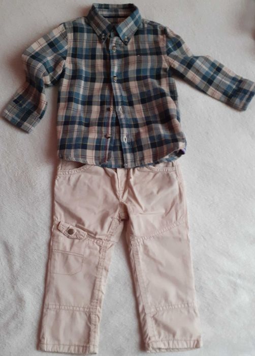 джинсы на мальчика зимние брюки джинси утеплені на 1 - 2 года 80 86 см