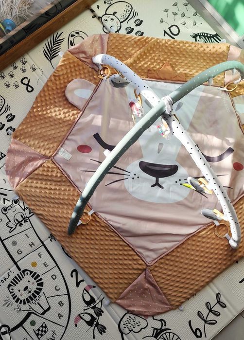 Dwustronna mata edukacyjna Nukido lew