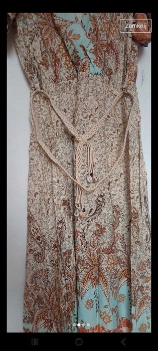 Sukienka wloska w piekne pastelowe kolory