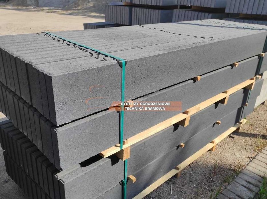 PODMURÓWKA GRAFITOWA - płyty betonowe pełne antracyt - WIBROPRASA