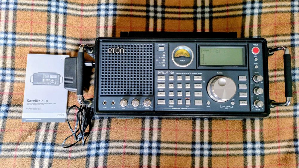 Radio Grundig Tecsun Eton Sattelit 750 Novo Na caixa FM/LW/MW/SW/Air SSB