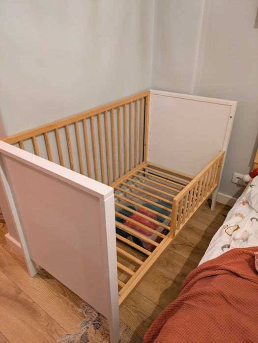 Berço Madeira KinderKraft Mia Branco