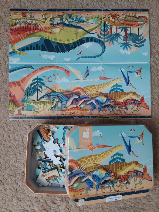 Puzzle Janod 100 el Dinozaury