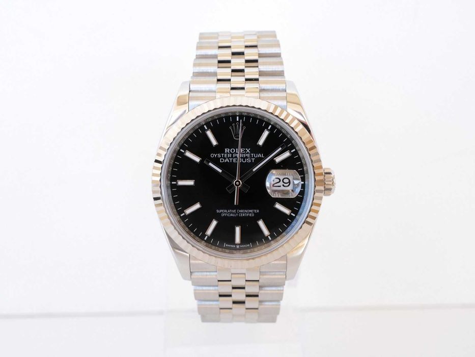 Rolex Datejust 36 Jubilee Steel Black Dial