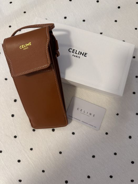 Futeral na okulary brazowy Celine NOWY