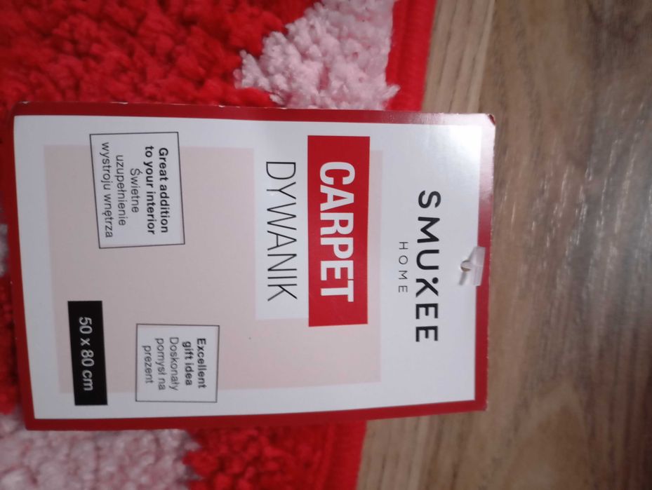 Zestaw dywanik i poduszka serca