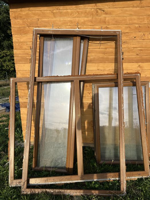 Okna z rozbiórki dwuszybowe ładne