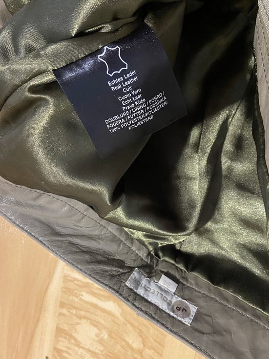 JP XS 34 spodnie skórzane damskie pas70cm brązowe nowe