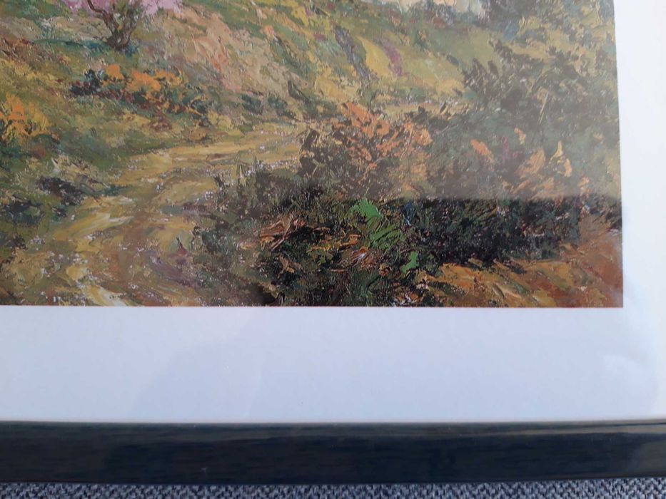 Quadro com desenho paisagista