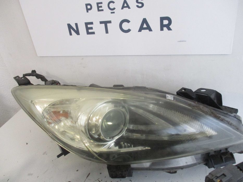 farol optica Mazda 3 xenon 2009