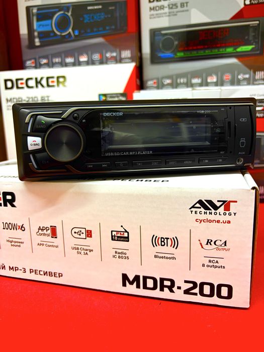DECKER MDR 200 — 6 динаміків, потужний звук та максимум можливостей