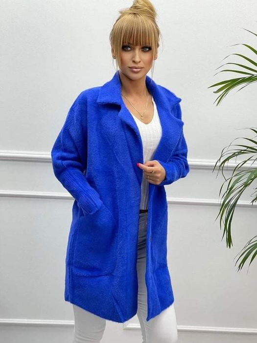 Chabrowy płaszcz alpaka