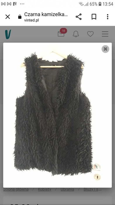 Czarna kamizelka 42