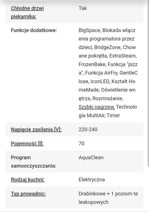 NOWA Kuchenka indukcja + piekarnik elektr. termoobieg AirFry, GORENJE,