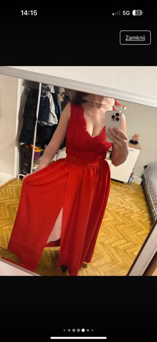 Suknia wieczorowa koronka