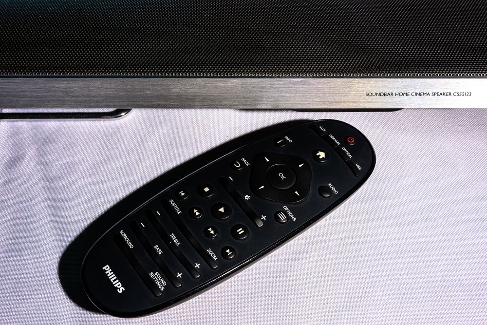Philips CSS5123 • Soundbar + Subwoofer • Stan Bardzo dobry