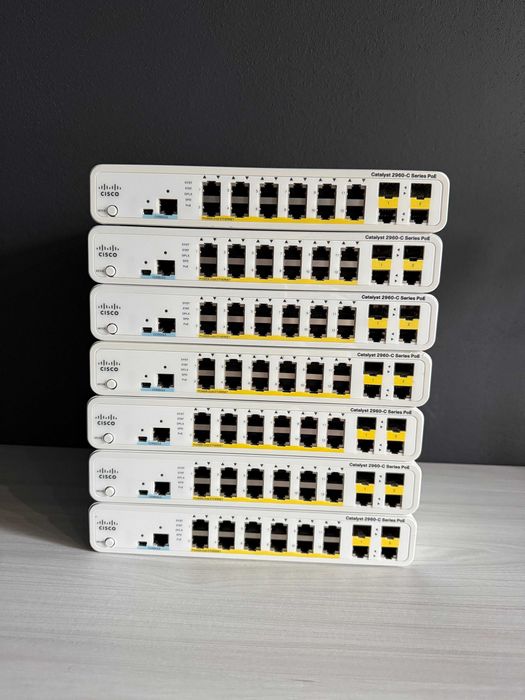 12 POE Коммутатори  Cisco Catalyst WS-C2960C-12PC-L гот/безгот розрахунок