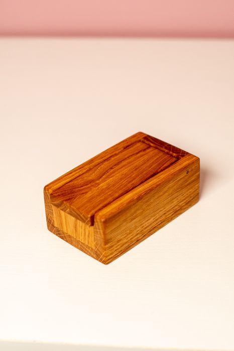 Pudełko szkatułka dębowa