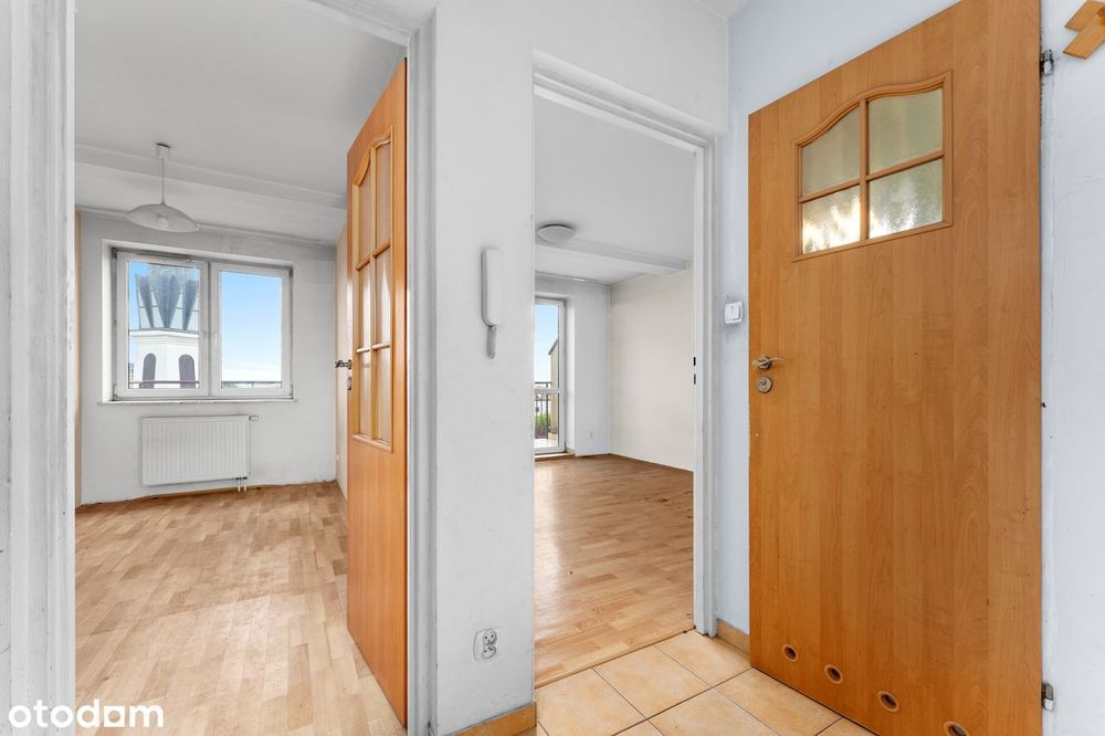Bez prowizji, 2 pokoje, do remontu, balkon 9 m2, 6 piętro, Żabiniec