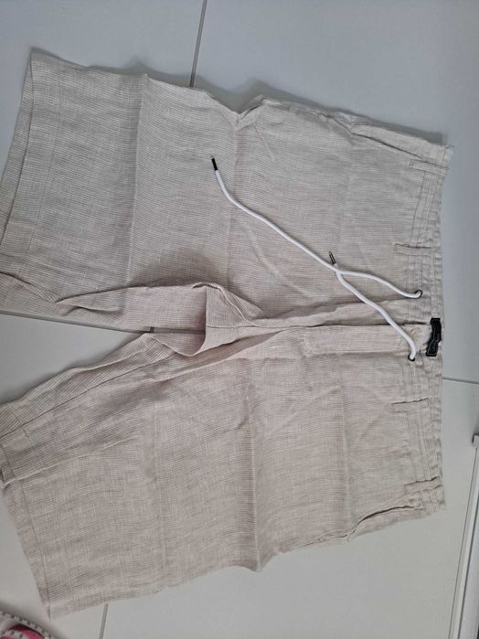 Lniane spodenki męskie 60