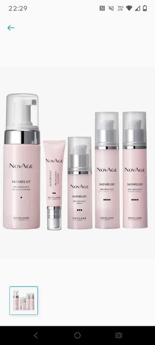 Oriflme zestaw Novage Skinrelief