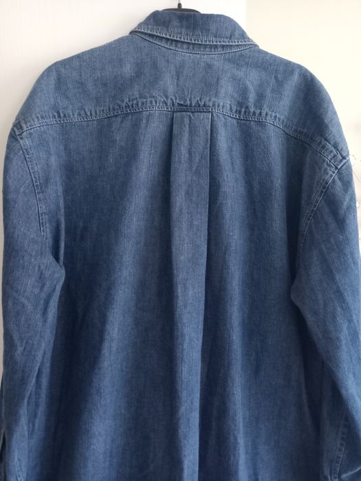 Płaszcz dżinsowy długi jeans oversize