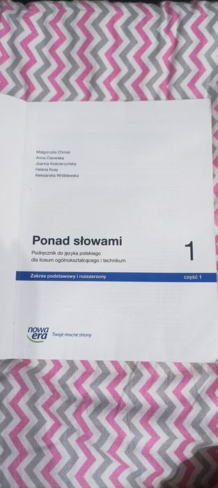 Podręcznik " Ponad słowami 1 " cz. 1.
