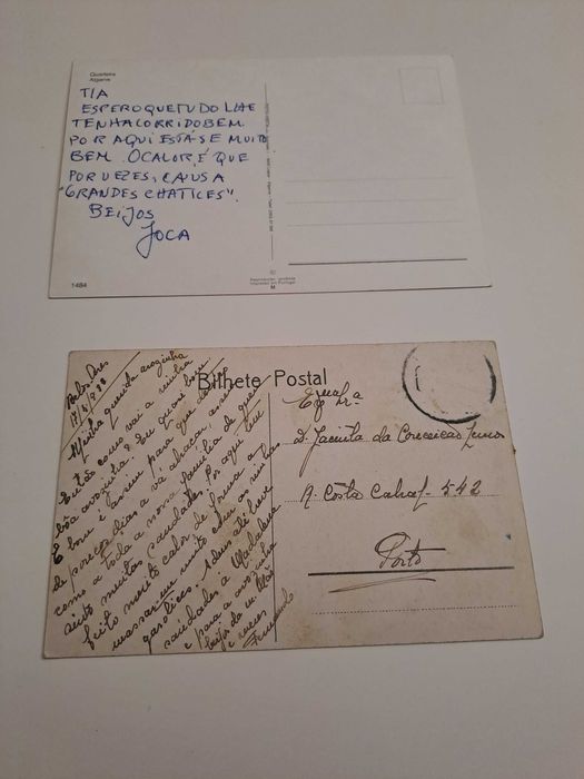 Postais de locais Portugueses (escritos)