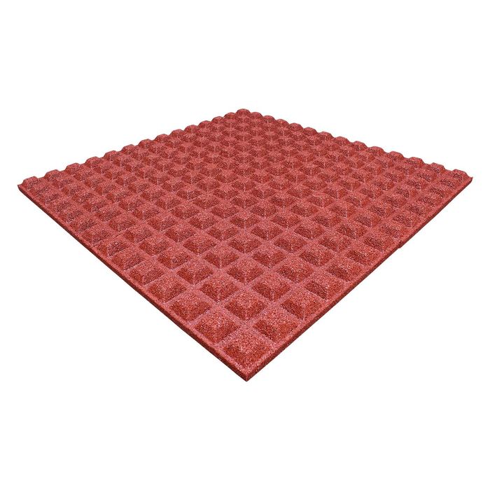 Płyta gumowa  sbr  , bezpieczna   , plac zabaw  40 mm 50x50 czerwona