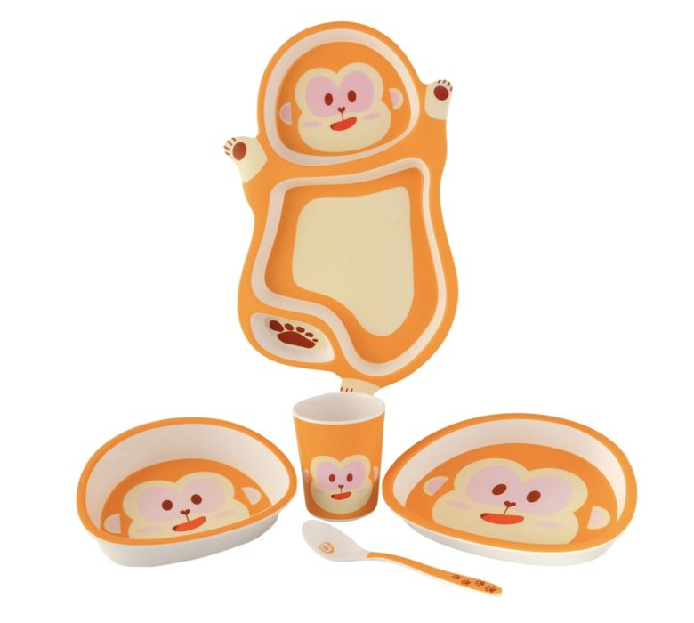 Zestaw dla niemowląt i małych dzieci w kształcie zwierzątka małpki