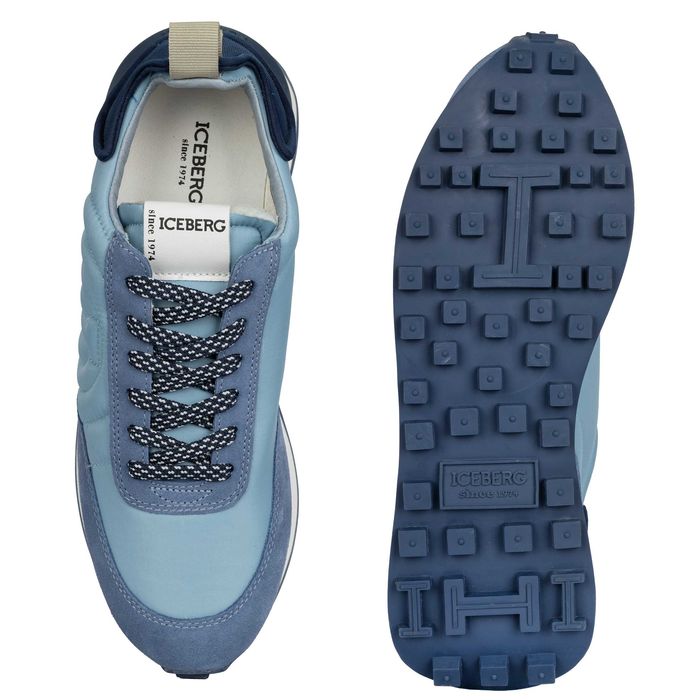 ICEBERG efektowne włoskie sneakersy NOWOŚĆ HORIZON BLUE