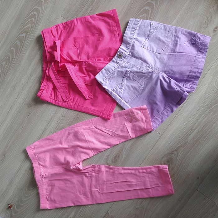 Zestaw ubrań dziewczęcych lato rozmiar 116/122 11sztuk + gratisy.