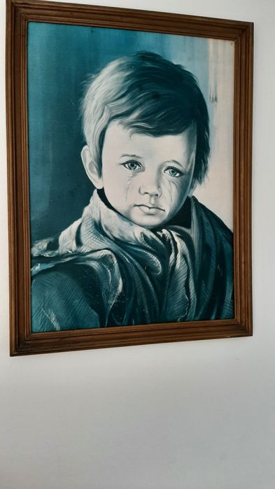 Quadro menino da lágrima
