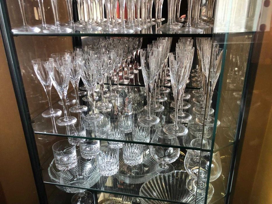 Serviço de cristal Atlantis como novo + Cristaleira