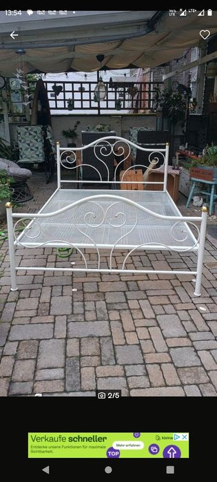 Łóżko metalowe 140x200