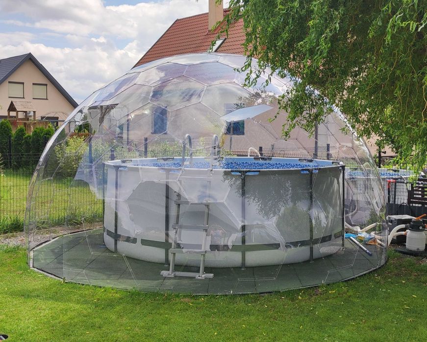 Kopuła, zadaszenie basenu, dach na basen, osłona jacuzzi, ogród zimowy