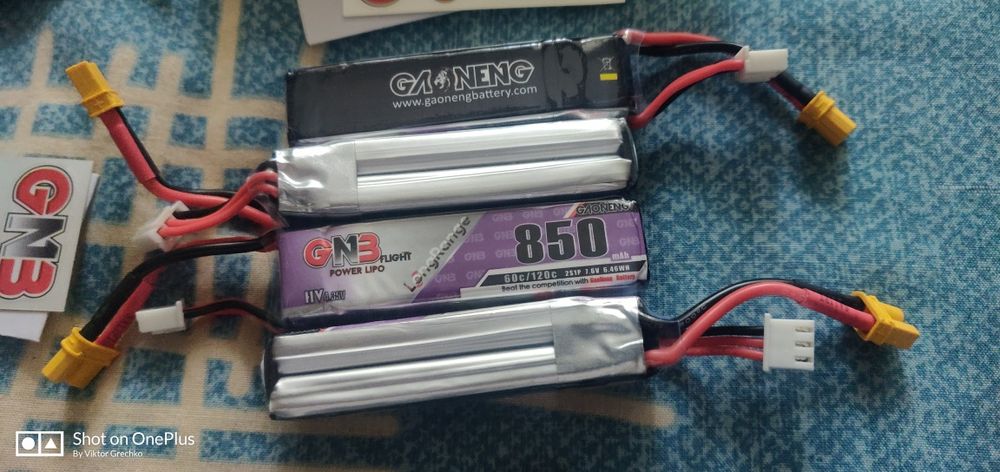 Батарея GNB 2S 850mAh 7.6V 60C/120C XT30