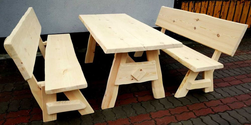 Meble ogrodowe drewniane , barowe do lokalu ,stół ,ława ,dostawa 200zł