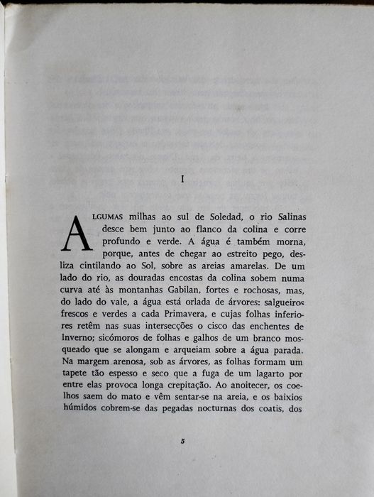 Livro "Ratos e Homens" John Steinbeck