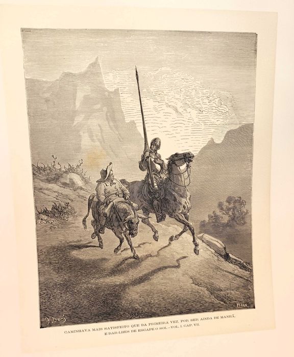 Gravuras Dom Quixote de la Mancha Gustave Doré H. Pisan 1866